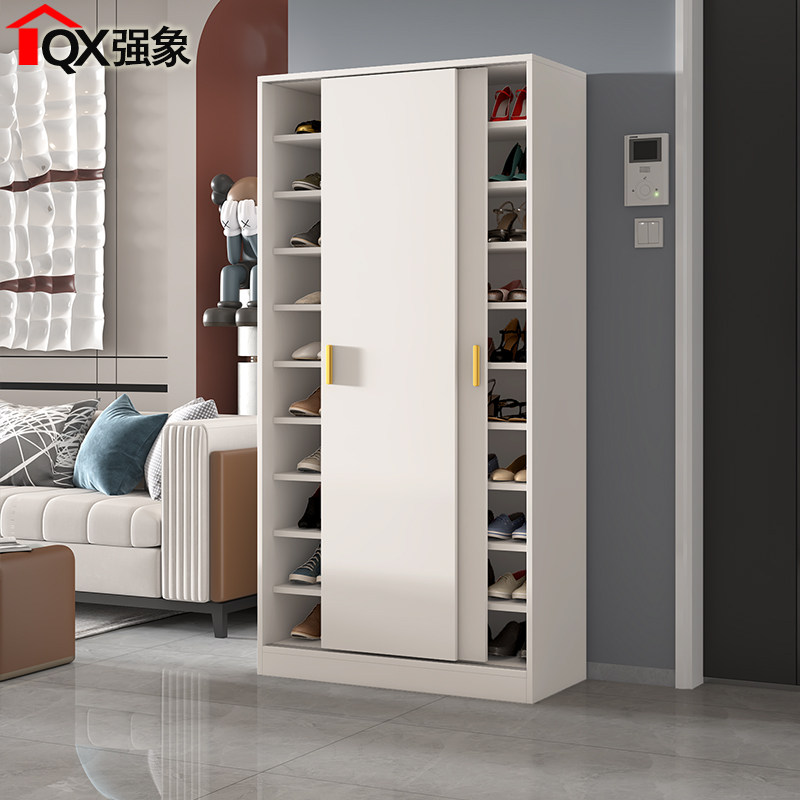 奶油风入户鞋柜收纳神器省空间家用门口推拉门阳台储物柜鞋架N27,住宅家具,鞋柜,淘宝优惠券,粉丝福利购,淘宝优惠卷
