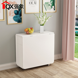 现代简约折叠餐桌家用小户型可收纳餐椅出租房多功能储物桌E-009