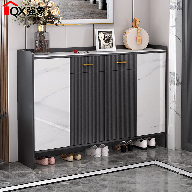 轻奢岩板鞋柜家用门口入户客厅2021新款多功能储物柜子玄关柜N25,住宅家具,鞋柜,淘宝优惠券,粉丝福利购,淘宝优惠卷
