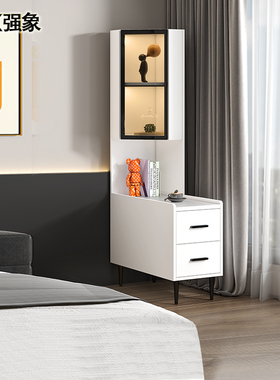 客厅夹缝岩板沙发边柜侧边柜墙角边几茶几卧室置物床头小边几J29