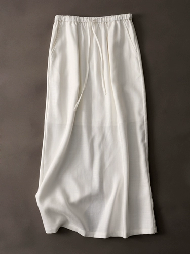 Комфортная дышащая длинная юбка, свободный крой, изысканный стиль, средней длины