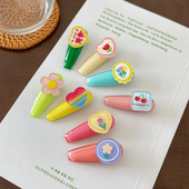 可爱郁金香发夹甜美少女心发卡刘海夹侧边夹子日韩发饰2022新款