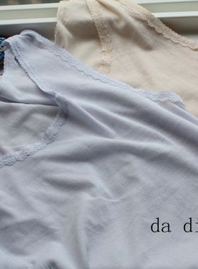 日单好棉 外贸出口全棉打底圆领背心柔软纯棉透气吸汗弹力不勒H65