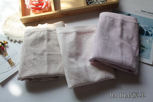 出口日本单 外贸原单棉混中高腰简约无蕾丝运动舒适大码女内裤C24 - 封面