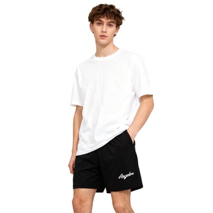 XDFM美式字母刺绣小标纯色四分裤单层速干网眼短裤篮球运动训练