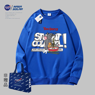 动漫印花圆领潮牌男女同款 新款 情侣卫衣 SOLAR联名2025年秋季 NASA