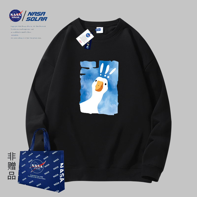 NASA联名款重磅卡通印花卫衣