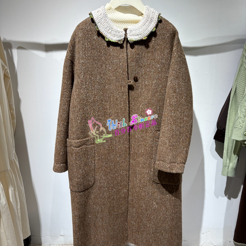 飞鸟和新酒 女装 专柜正品代购 2025冬装新款 呢大衣 FZ57052011