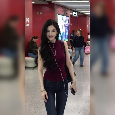 时尚高腰铅笔牛仔裤女百搭舒适