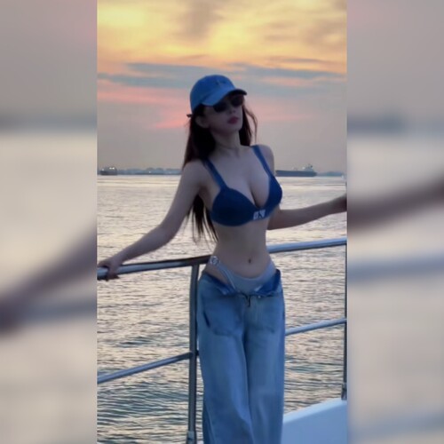 夏季新款宽松百搭牛仔阔腿裤