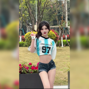 自然日常牛仔短裤女夏季中弹薄款高腰休闲宽松直筒超短裤