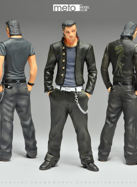 热血高校燃烧边缘WORST极恶王武装战线1 18手办人偶泷谷源治10cm