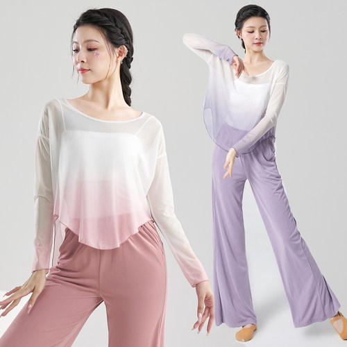 网纱舞蹈上衣古典舞纱衣