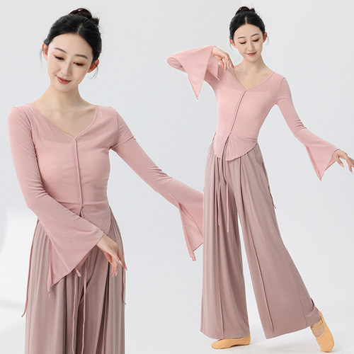 古典舞纱衣中国舞服装身韵形体服舞蹈上衣女款新款舞蹈练功服演出