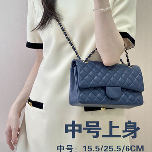 方胖子 CF菱格链条包荔枝纹牛皮女包鱼子酱单肩斜挎包法式 新款 经典