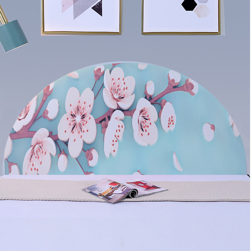 老式半圆形床头罩套半月形弧形床头套罩2022新款床头套凹凸款扇形