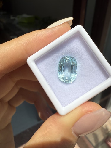 天然海蓝宝裸石戒面天然彩宝戒面