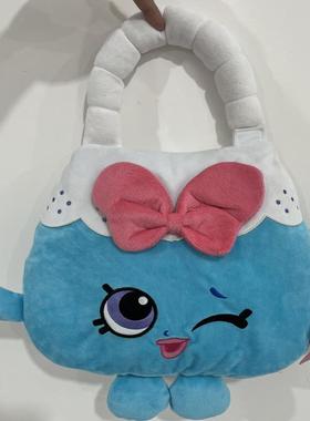 可爱的shopkins雪糕甜品毛绒玩具公仔迷你表情笑脸儿童手提包礼物