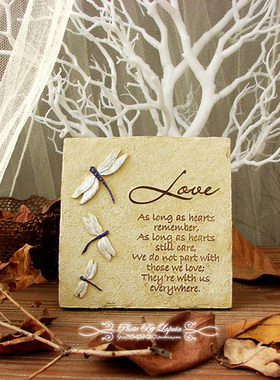 田园风美式乡村森林系浮雕摆件