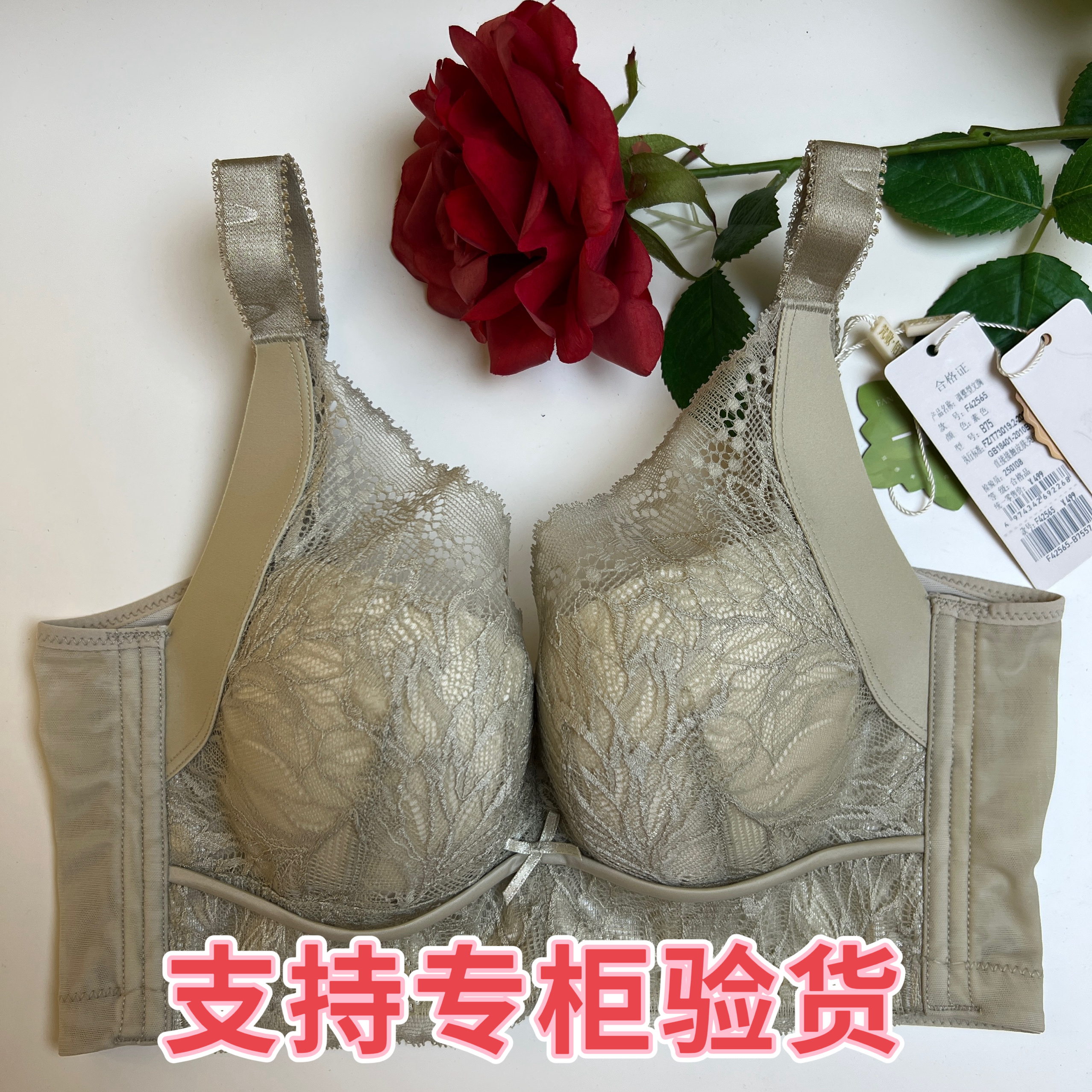 梵歌佰棠F42565小胸聚拢模杯文胸聚拢上托防下垂收副乳调整型内衣