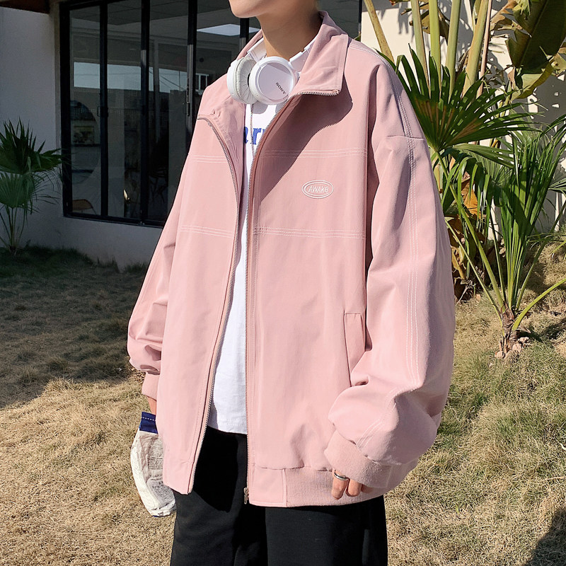 港风宽松男女休闲夹克JK239-P75控价98图片