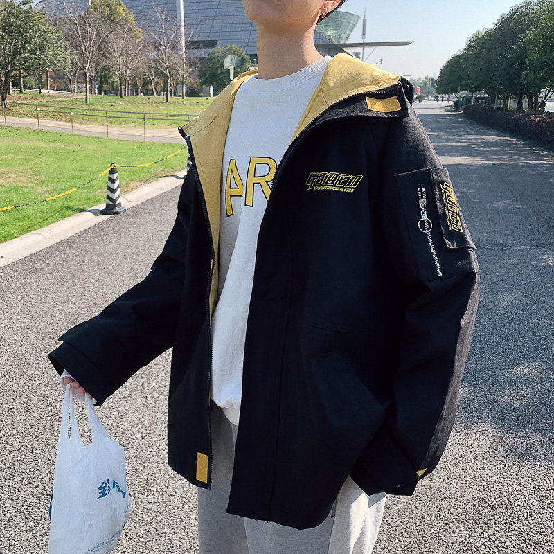 新款夹克有备货刺绣连g帽男外套JK220-P95图片