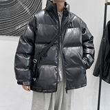 2021秋冬新款百搭皮棉衣宽松PU外套M711-P78控价108，男装棉衣，电商A132（原电商B245）