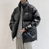 2021秋冬新款百搭皮棉衣宽松PU外套M711-P78控价108，男装棉衣，电商A132（原电商B245）