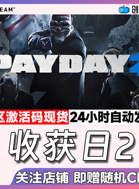 Steam中文正版 收获日2  PAYDAY 2 国区激活码 现货秒发
