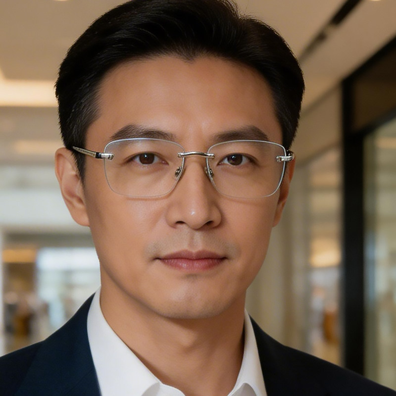 变色老花镜男款高档正品老人眼镜高清防蓝光抗辐射无框眼镜09