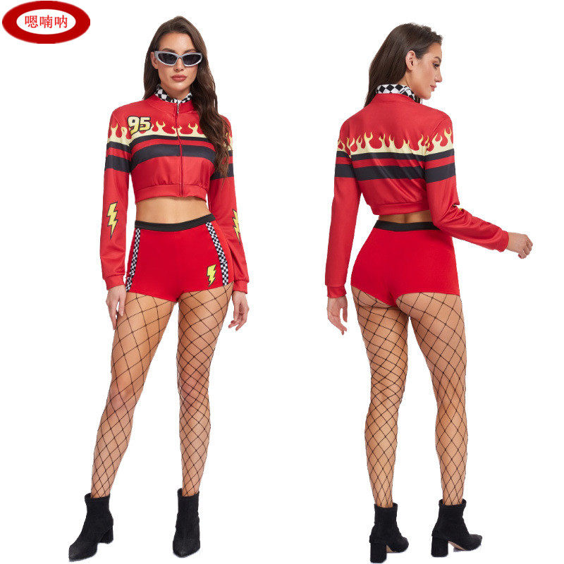 欧美女装性感赛车车模服装啦啦队服足球宝贝套装万圣节舞台摄影服