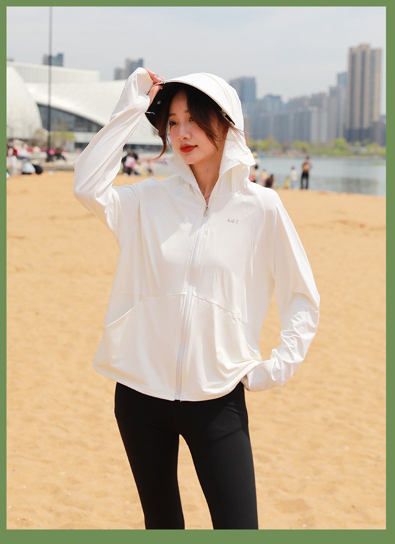 冰爽一夏！女款冰丝防晒衣，轻薄透气不闷热