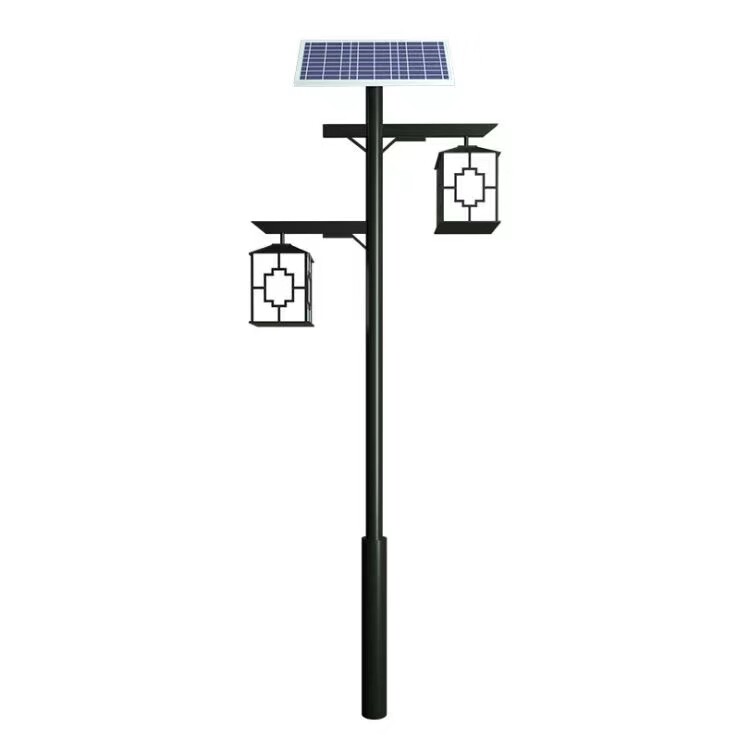 太阳能庭院灯公园小区家用复古中式锂电池户外超亮光伏板景观照明