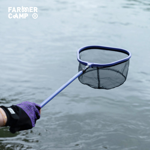 溪流钓小物钓伸缩抄网捞鱼网迷你