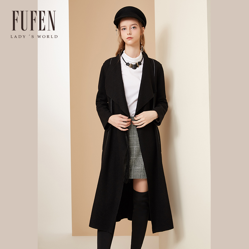 FUFEN福芬秋季新款女士长款一粒