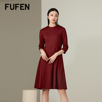 聚酯纤维流行通勤FUFEN中长