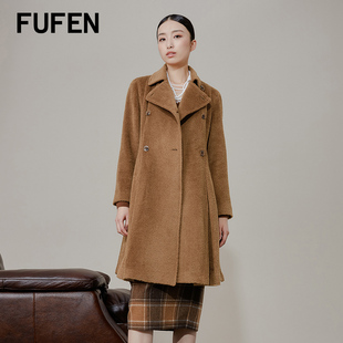 新款 冬季 简约修身 大衣D FUFEN福芬西装 8778 毛呢外套女新款