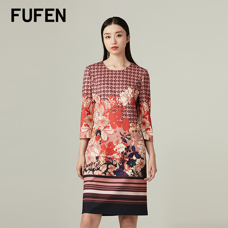 聚酯纤维流行通勤FUFEN中长