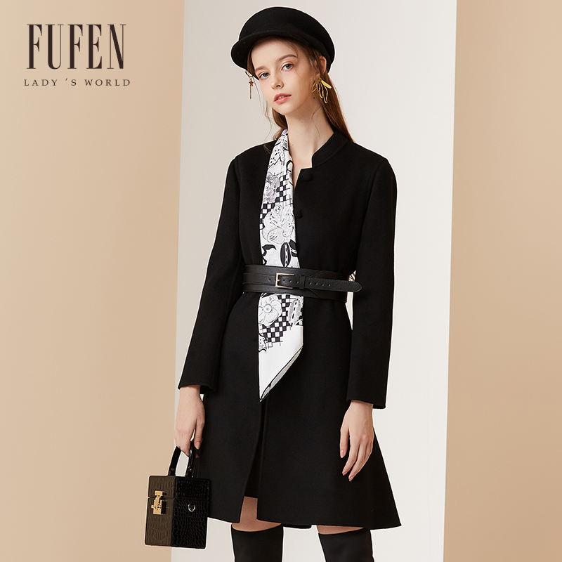 fufen福芬早秋新款羊毛通勤外套