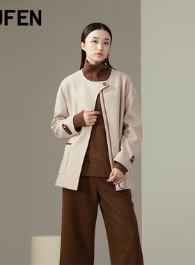 FUFEN福芬春秋新款女士短外套休闲百搭偏厚宽松上衣SY-14703
