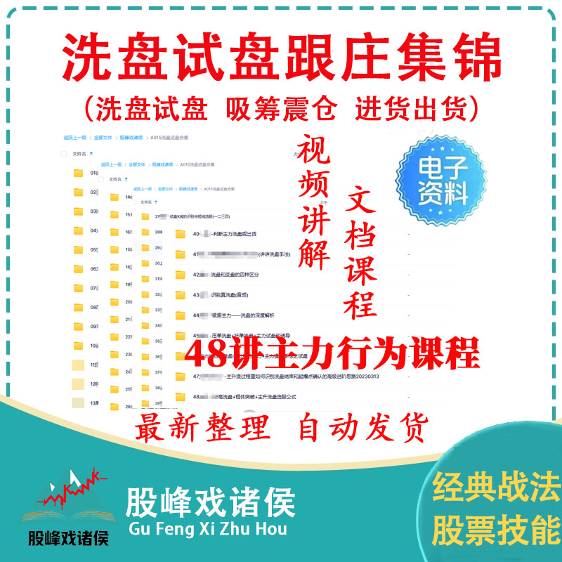 主力游资庄家建仓进出货战法教程