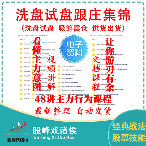 主力试盘洗盘股票教程洗盘战法试盘线战法机构庄家建仓出货K盘口