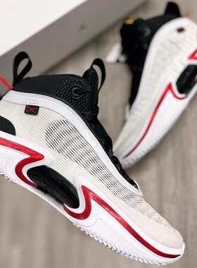 Air Jordan 36 AJ36 白红 减震防滑 高帮实战篮球鞋 DA9053-100