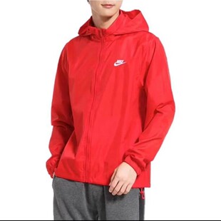Nike耐克男款梭织防风连帽运动休闲夹克外套AR2239-657