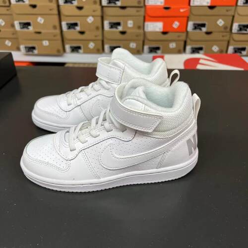 Nike耐克 COURT男女童中帮耐磨休闲魔术贴运动板鞋870026-CD7783