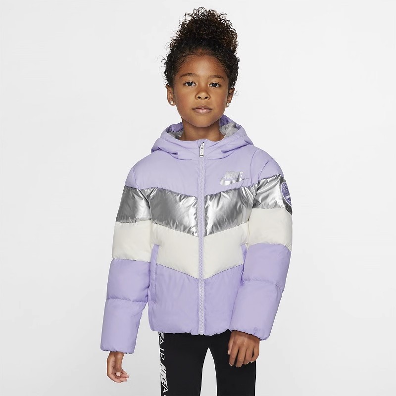 NIKE耐克 儿童运动休闲连帽防风保暖夹克外套休闲棉服 CQ8712-539