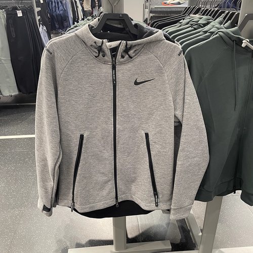 Nike/耐克 男子跑步训练pro保暖拉链针织连帽夹克外套DD1879-010