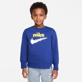 Nike耐克儿童秋冬加绒保暖圆领套头卫衣小童DQ3860 455 133