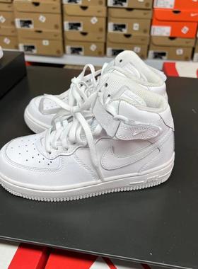NIKE耐克空军一号魔术贴高帮男女童运动休闲板鞋DH2934-314196