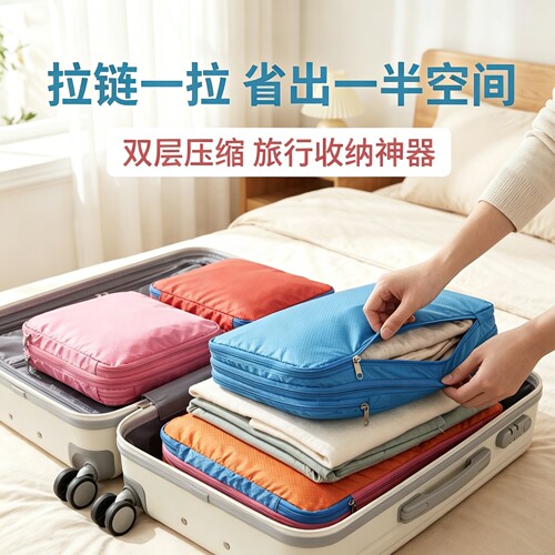 理空间双层防水压缩收纳袋
